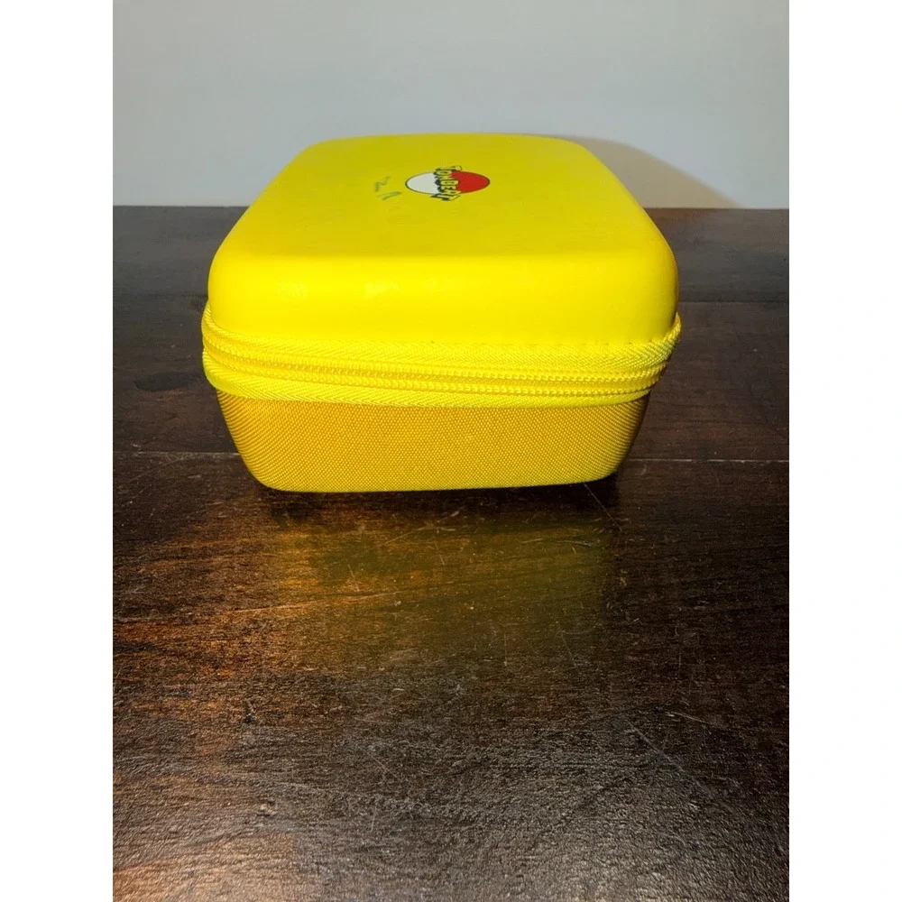 Rare Tombert Travel Carrying Yellow Pokemon Ball Zippered Case‎ Pouch For Switch